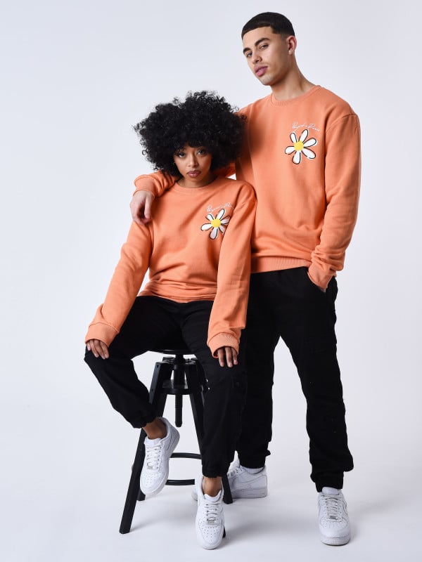 project x paris Sweat col rond Fleurs
