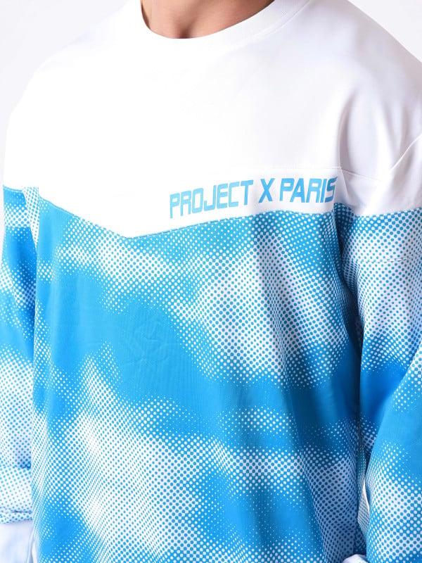 Project X Paris Sweat Col Rond Impression Nuage