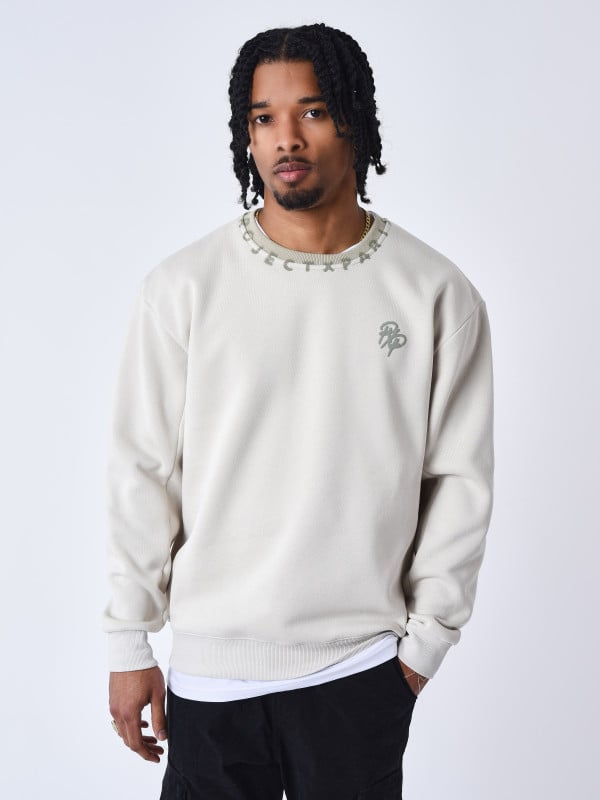 project x paris Sweat col rond motif graph