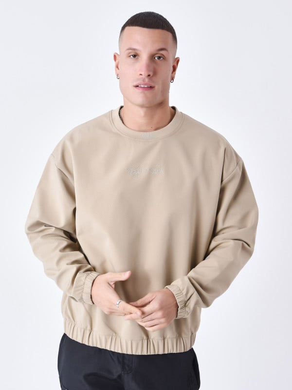project x paris Sweat col rond texturé