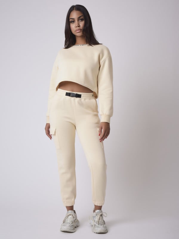 project x paris Sweat court col rond typo gothique