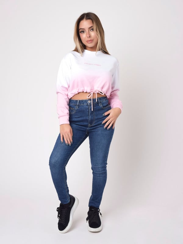 Project X Paris Sweat Crop Dégradé