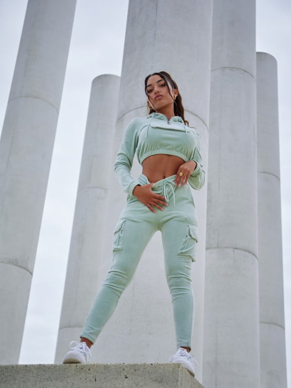 Project X Paris Sweat Velours Court à Capuche