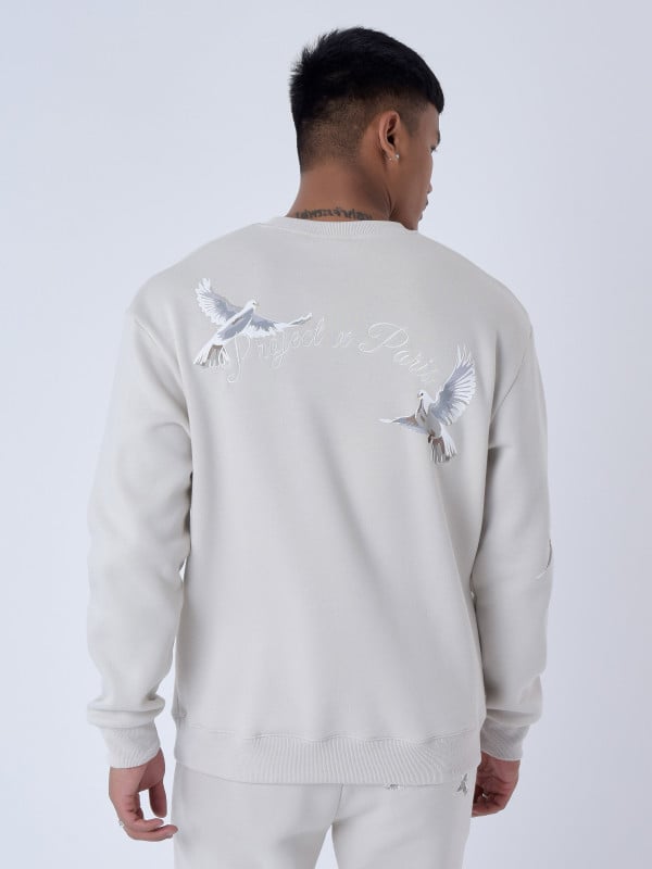 Project X Paris Sweatshirt Loose à Motif Colombes