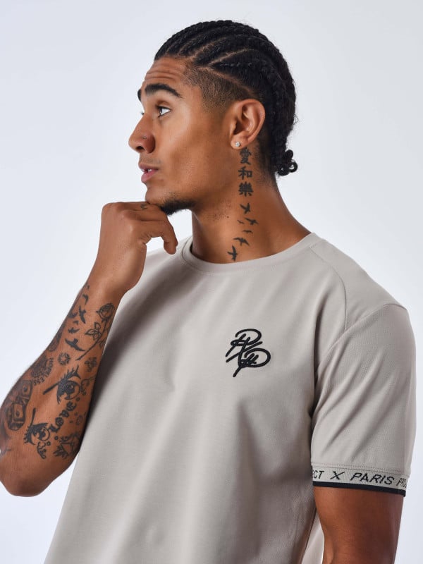 project x paris T-shirt a bandes élastiques