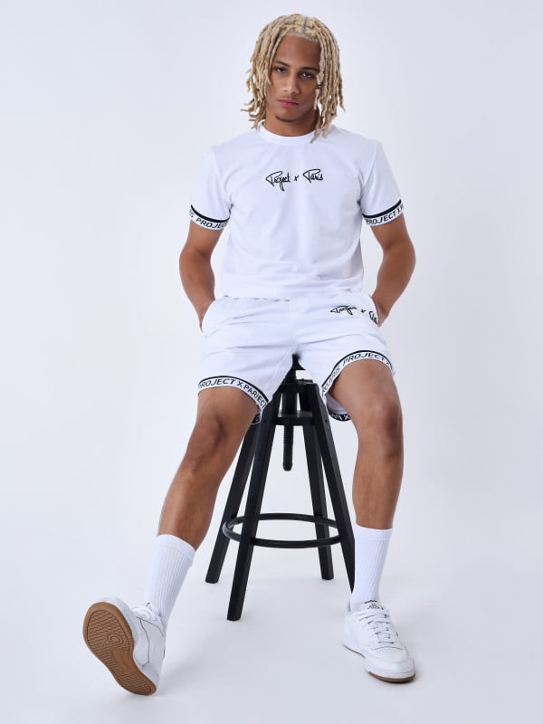 project x paris T-shirt a bandes élastiques