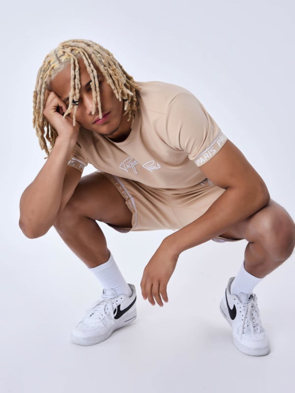 project x paris T-shirt a bandes élastiques