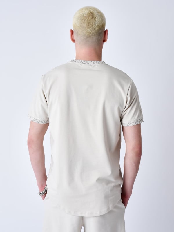 Project X Paris T-shirt à Détails Tissé Labyrinthe