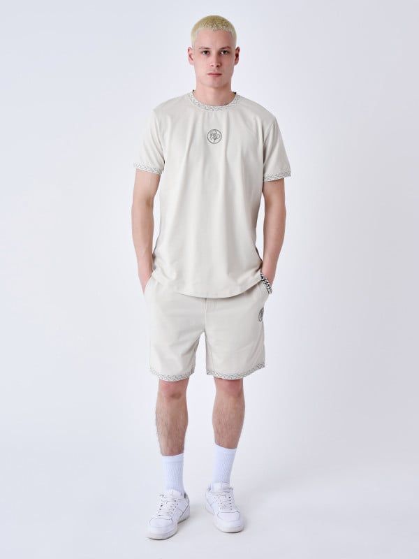 Project X Paris T-shirt à Détails Tissé Labyrinthe