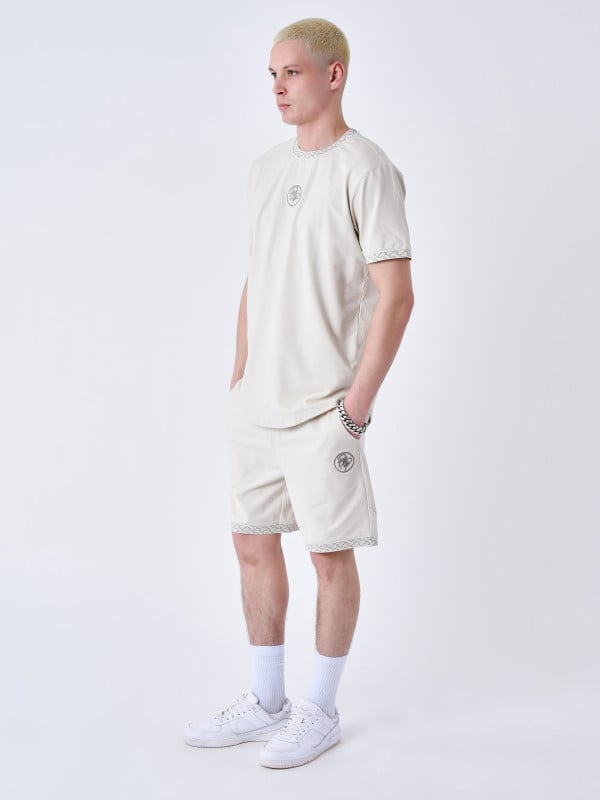 Project X Paris T-shirt à Détails Tissé Labyrinthe