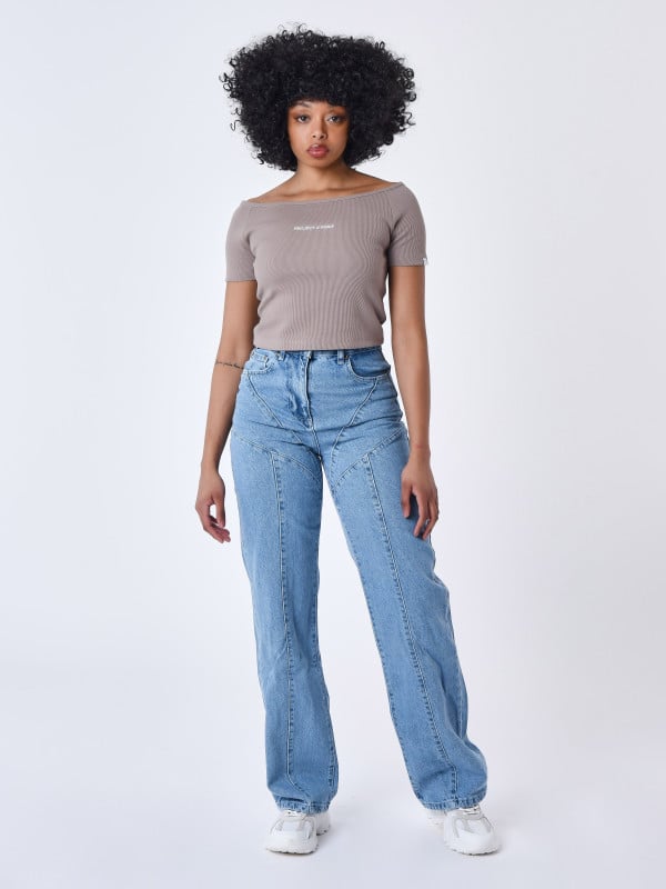 Project X Paris T-shirt à épaules Dénudées