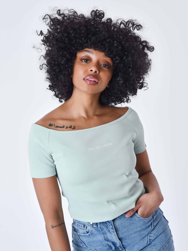 Project X Paris T-shirt à épaules Dénudées