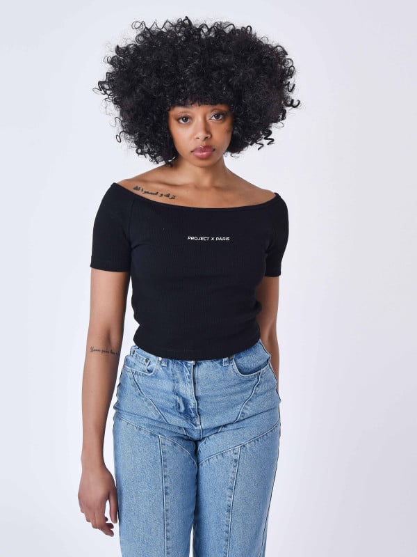 Project X Paris T-shirt à épaules Dénudées