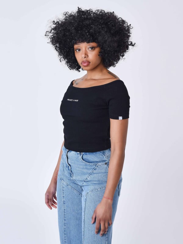 Project X Paris T-shirt à épaules Dénudées