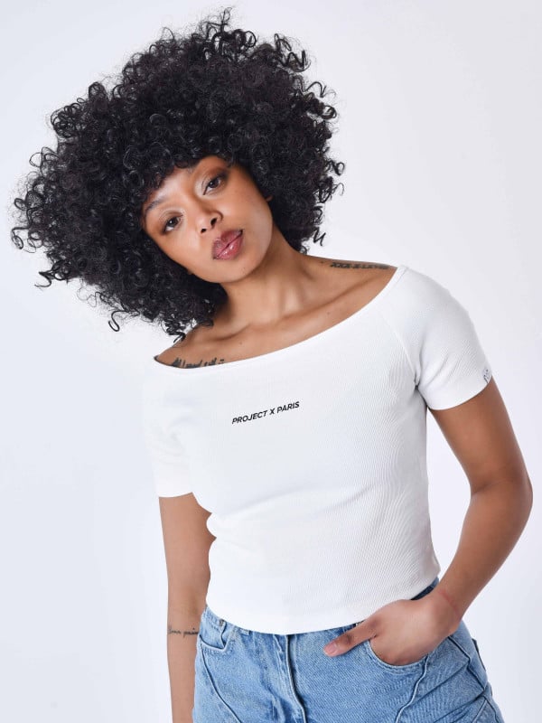 Project X Paris T-shirt à épaules Dénudées