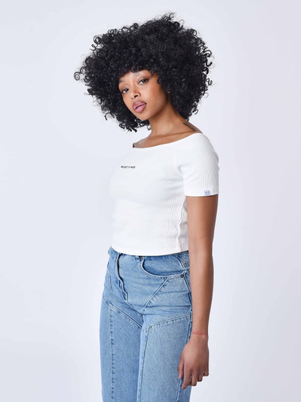 Project X Paris T-shirt à épaules Dénudées