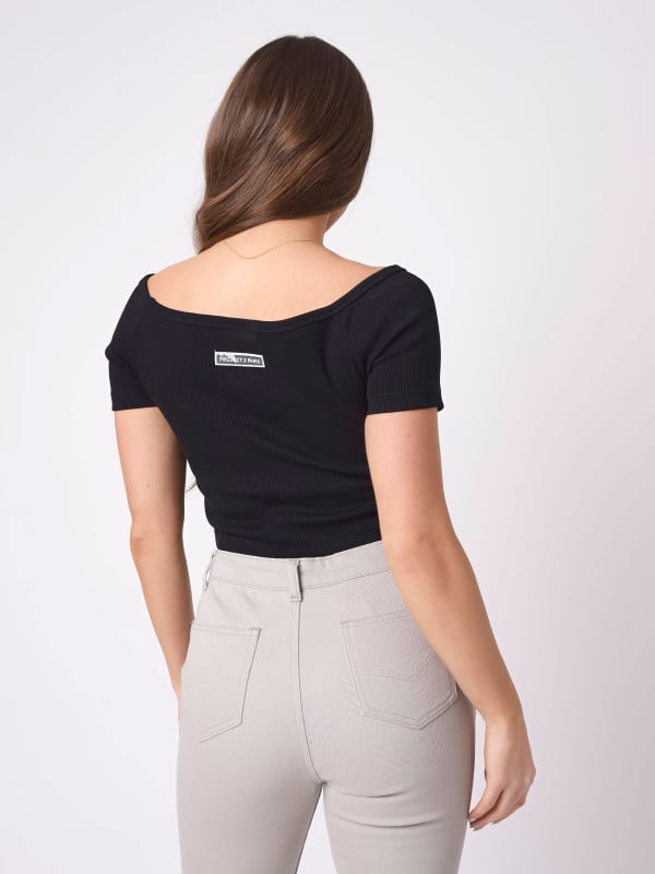 Project X Paris T-shirt à épaules Dénudées