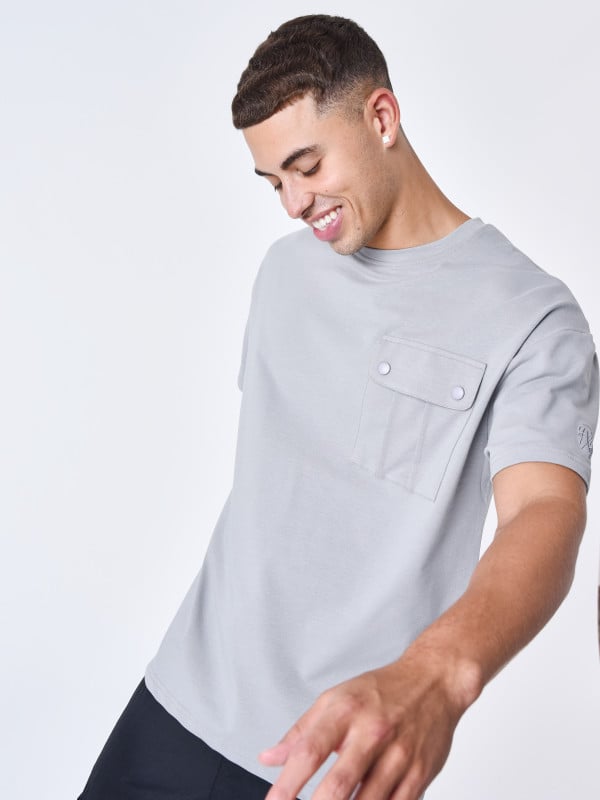 Project X Paris T-shirt à Poche Contrasté