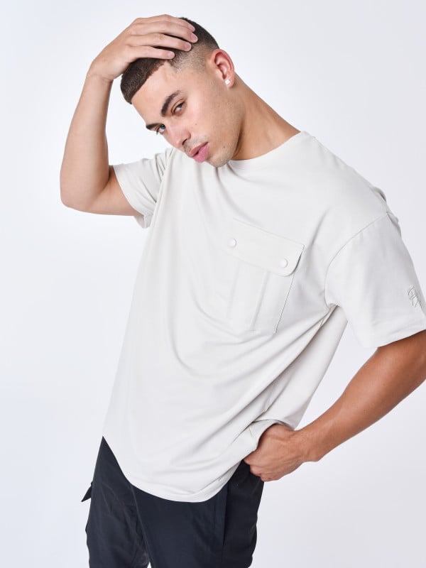 Project X Paris T-shirt à Poche Contrasté