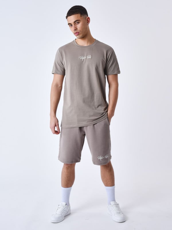 Project X Paris T-shirt Bande épaules Logo Brodé