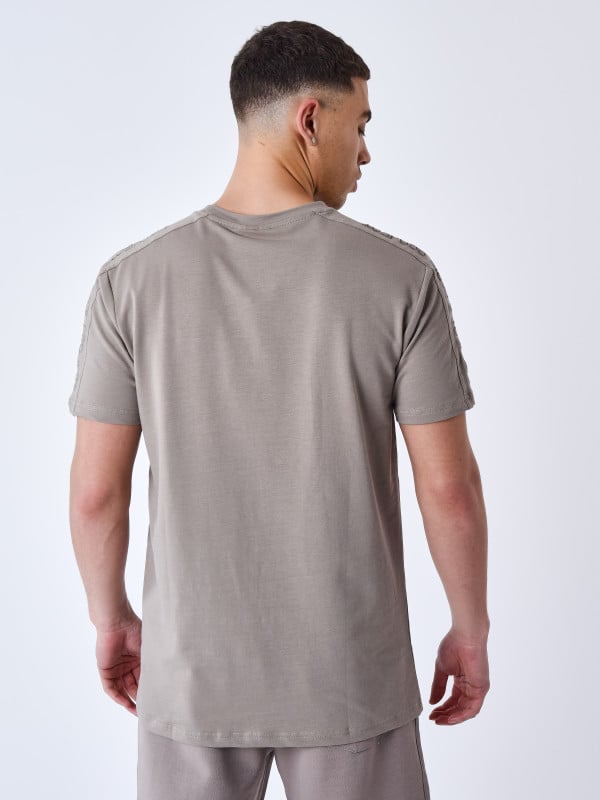 Project X Paris T-shirt Bande épaules Logo Brodé