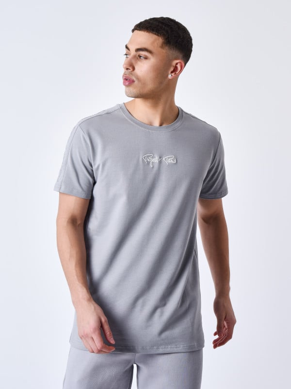 Project X Paris T-shirt Bande épaules Logo Brodé