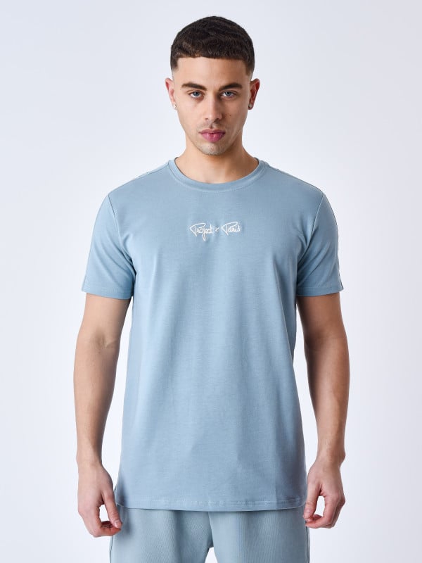 Project X Paris T-shirt Bande épaules Logo Brodé