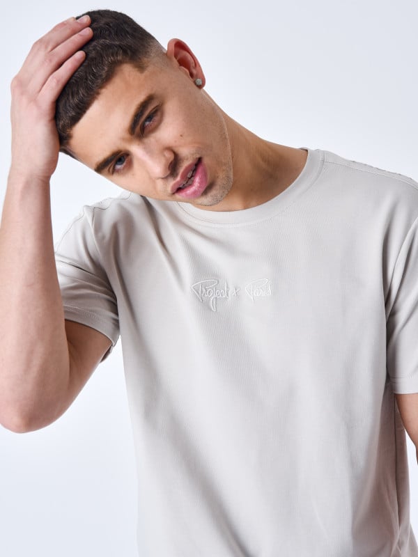 project x paris T-shirt Bande épaules logo brodé