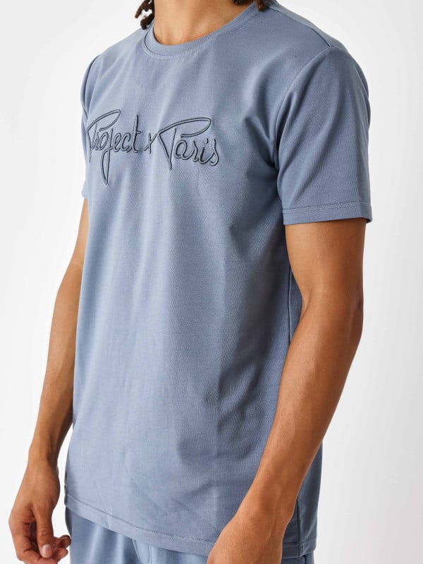 Project X Paris T-shirt Basic Broderie Signature