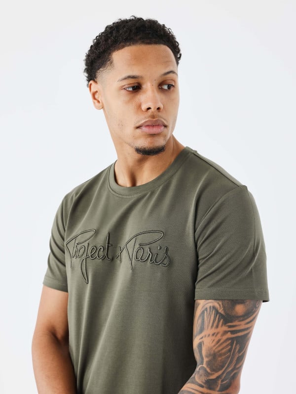 Project X Paris T-shirt Basic Broderie Signature