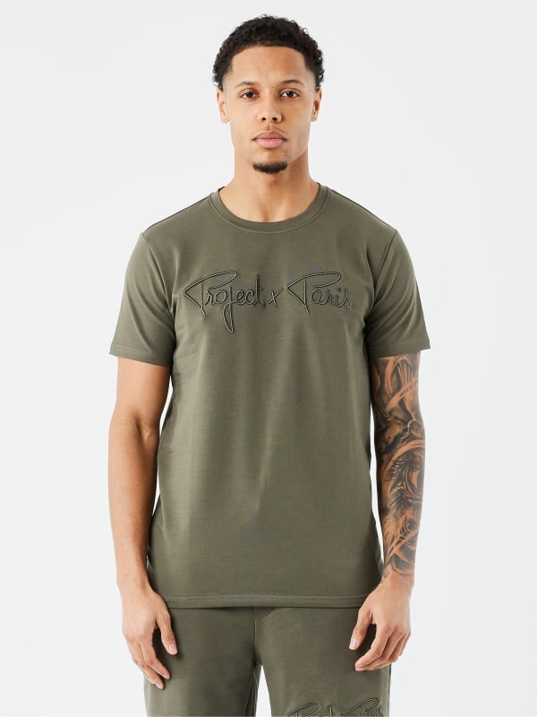 project x paris T-shirt basic broderie Signature