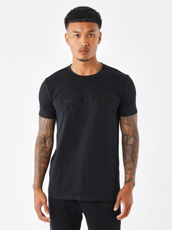 project x paris T-shirt basic broderie Signature