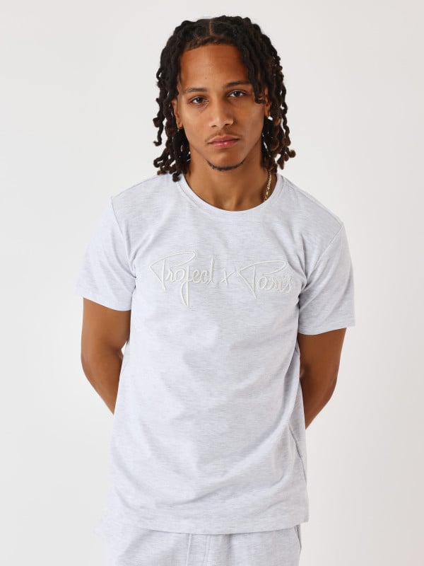 project x paris T-shirt basic broderie Signature