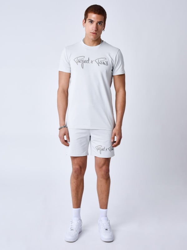 Project X Paris T-shirt Basic Broderie Signature