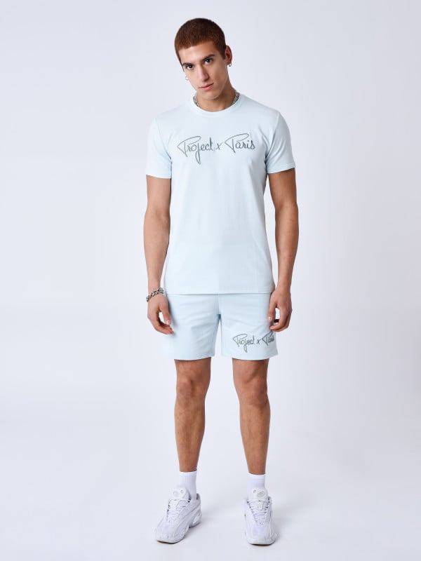 Project X Paris T-shirt Basic Broderie Signature
