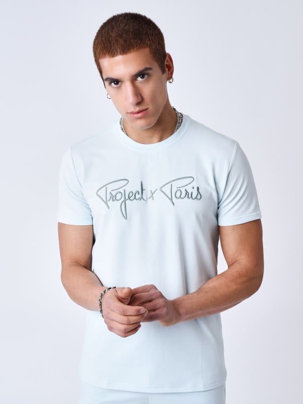project x paris T-shirt basic broderie Signature
