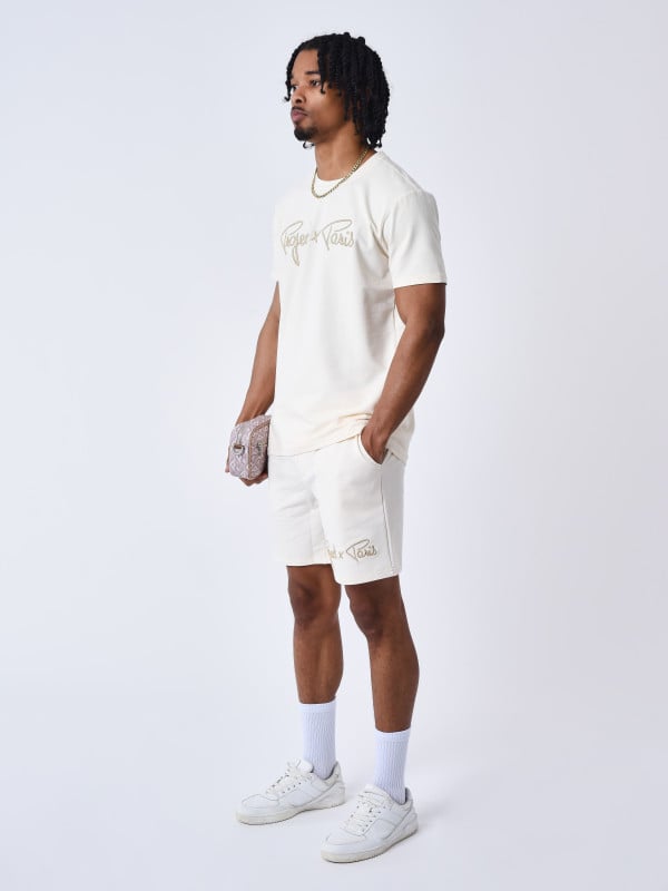 Project X Paris T-shirt Basic Broderie Signature