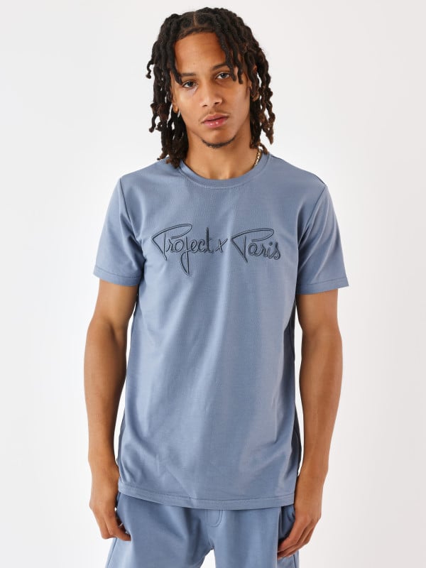 project x paris T-shirt basic broderie Signature