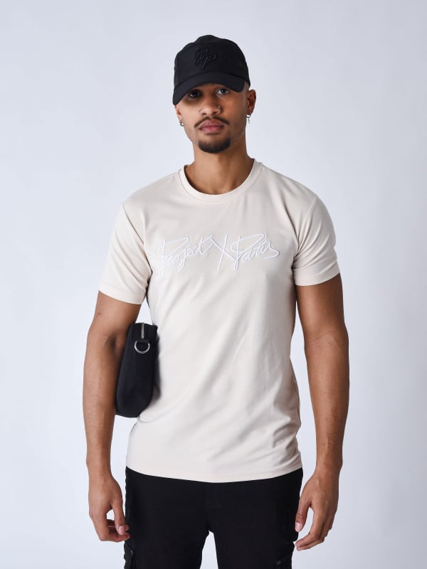 Project X Paris T-shirt Basic Full Logo Broderie