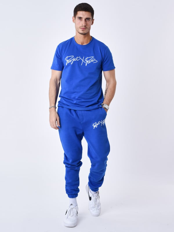 Project X Paris T-shirt Basic Full Logo Broderie