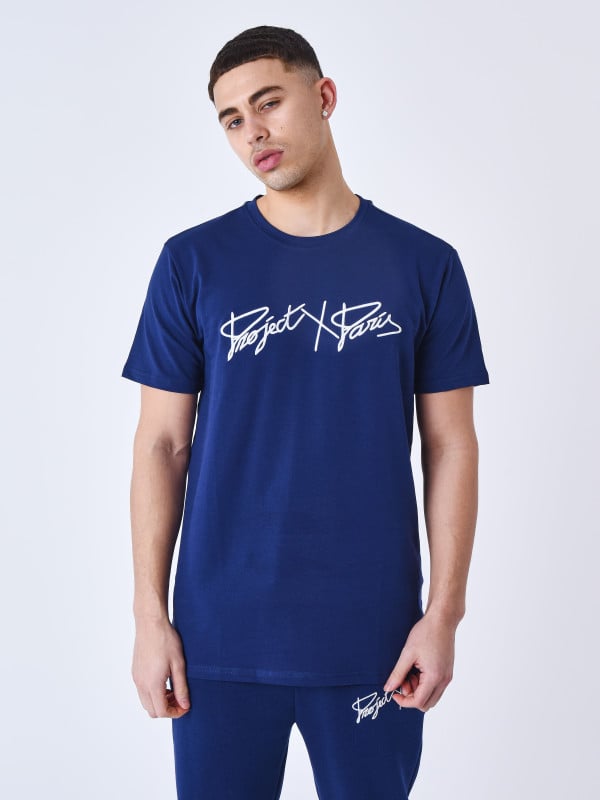 Project X Paris T-shirt Basic Full Logo Broderie