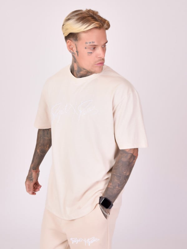 Project X Paris T-shirt Basic Full Logo Broderie