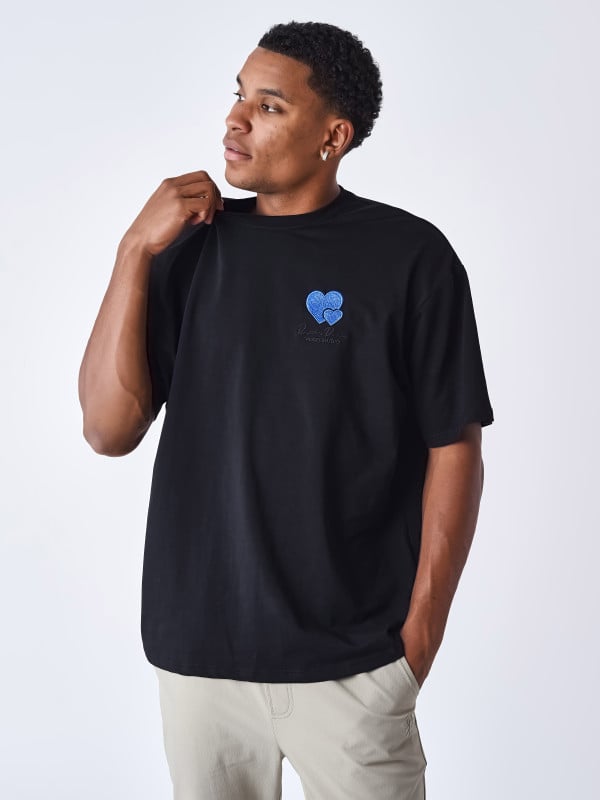project x paris T-shirt broderie Cold hearts
