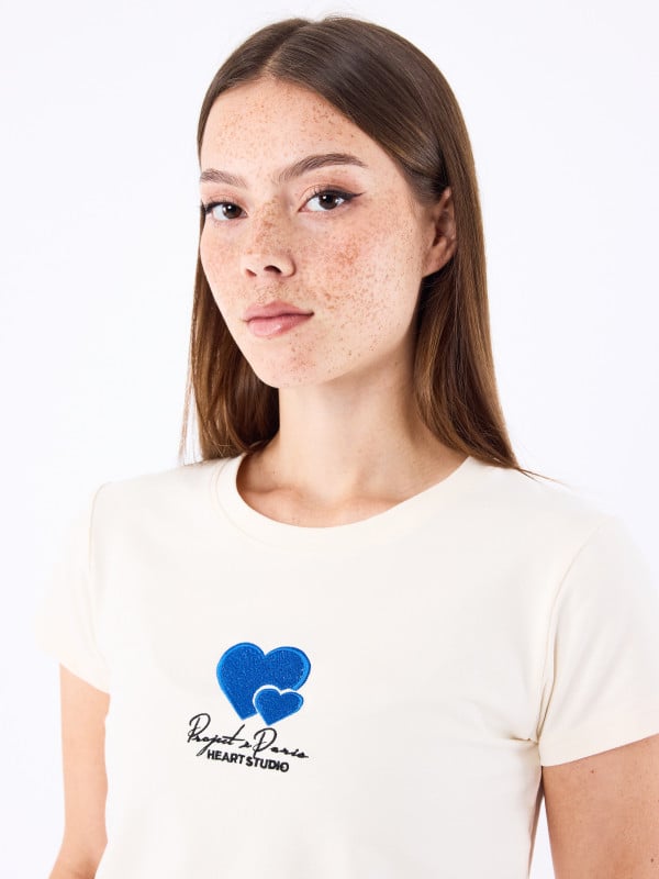 Project X Paris T-shirt Broderie Cold Hearts
