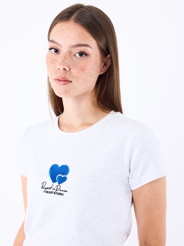 Project X Paris T-shirt Broderie Cold Hearts