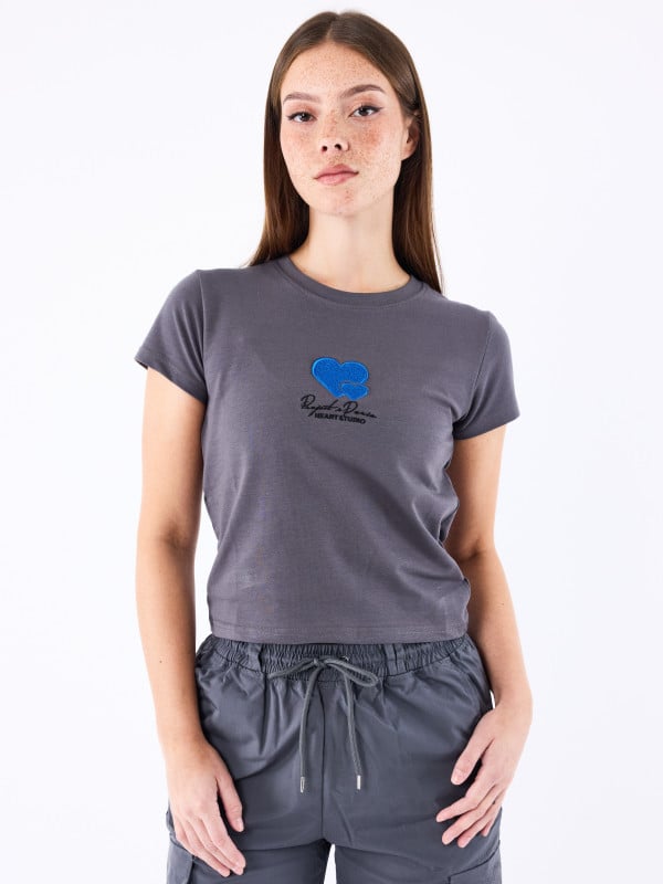 project x paris T-shirt broderie Cold hearts