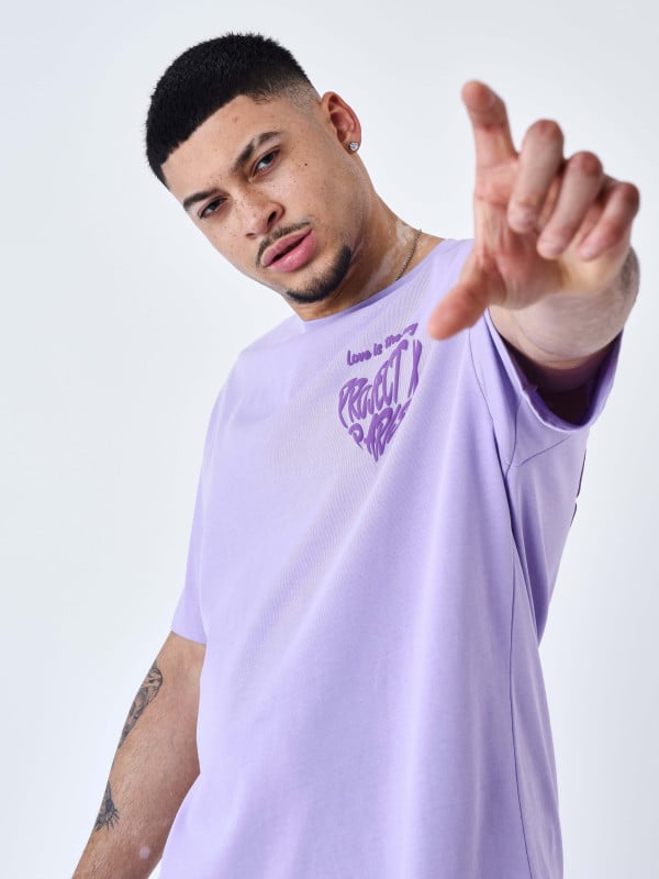 Project X Paris T-shirt Cœur Impression En Relief