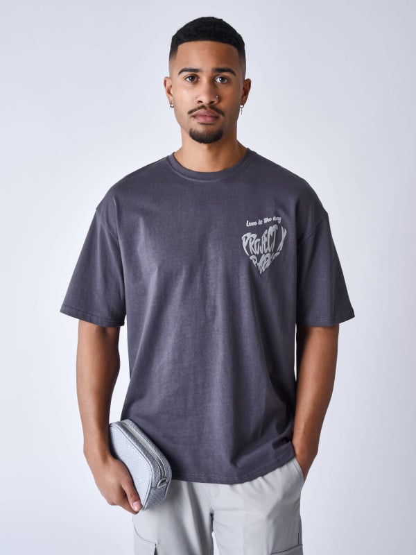 Project X Paris T-shirt Cœur Impression En Relief