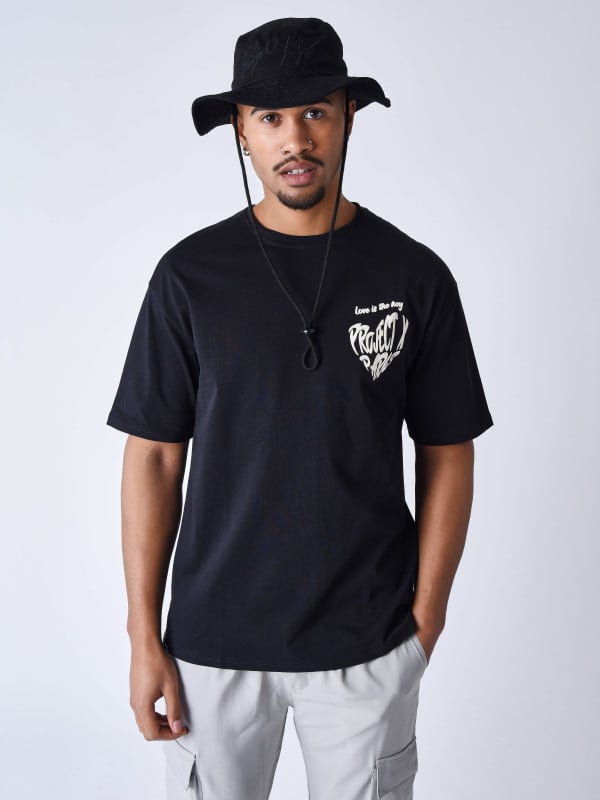 Project X Paris T-shirt Cœur Impression En Relief