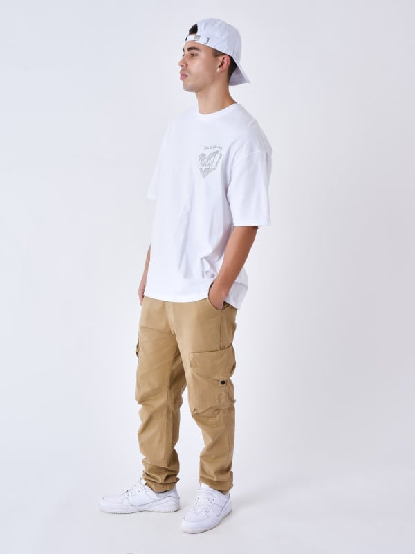 Project X Paris T-shirt Cœur Impression En Relief